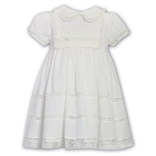 Swiss Dot Ivory Lace Dress