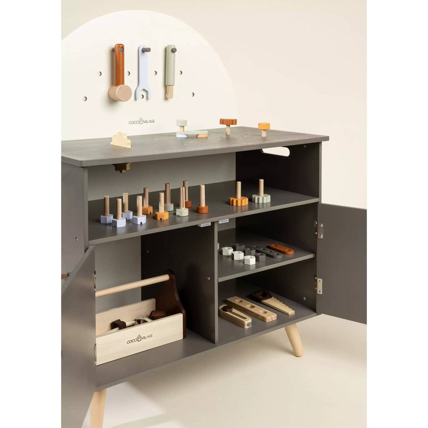 Wooden Workbench Playset