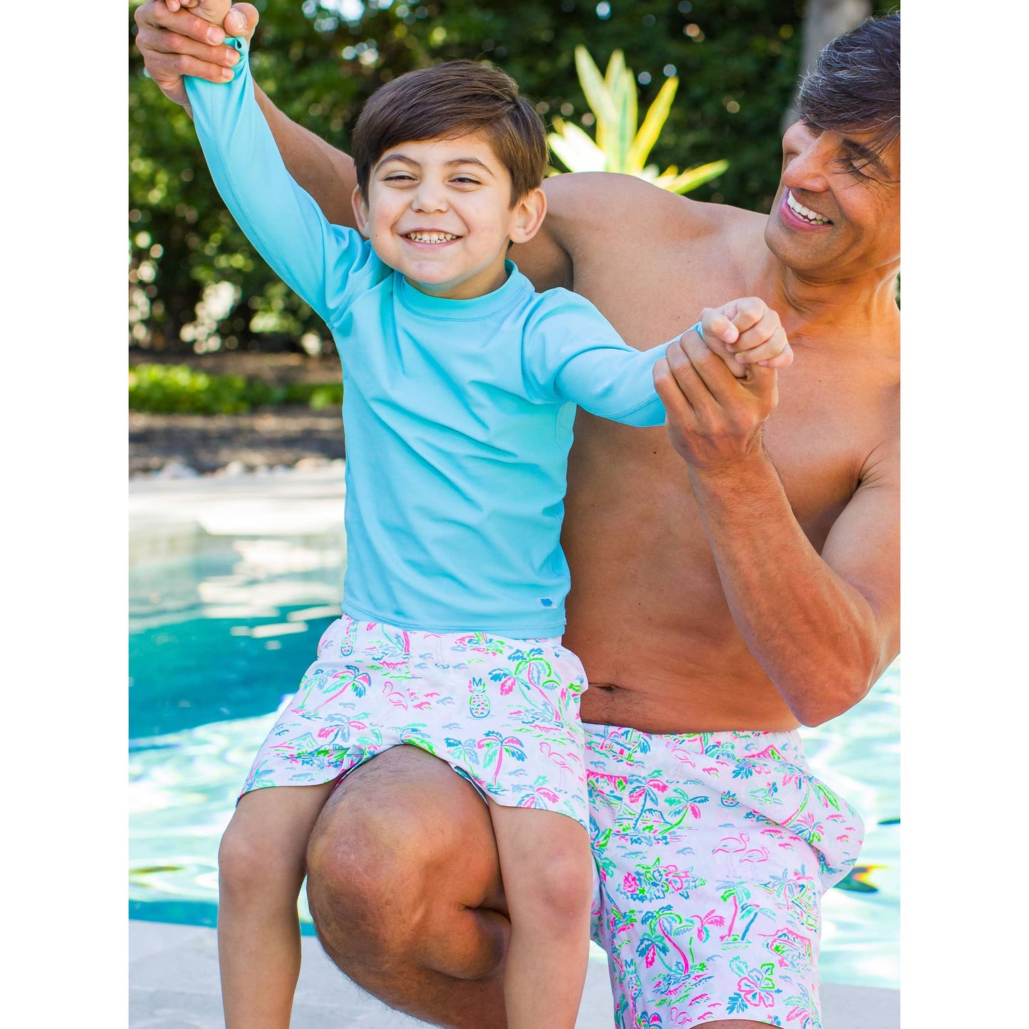 Boys Tropical Resort Swim Trunks