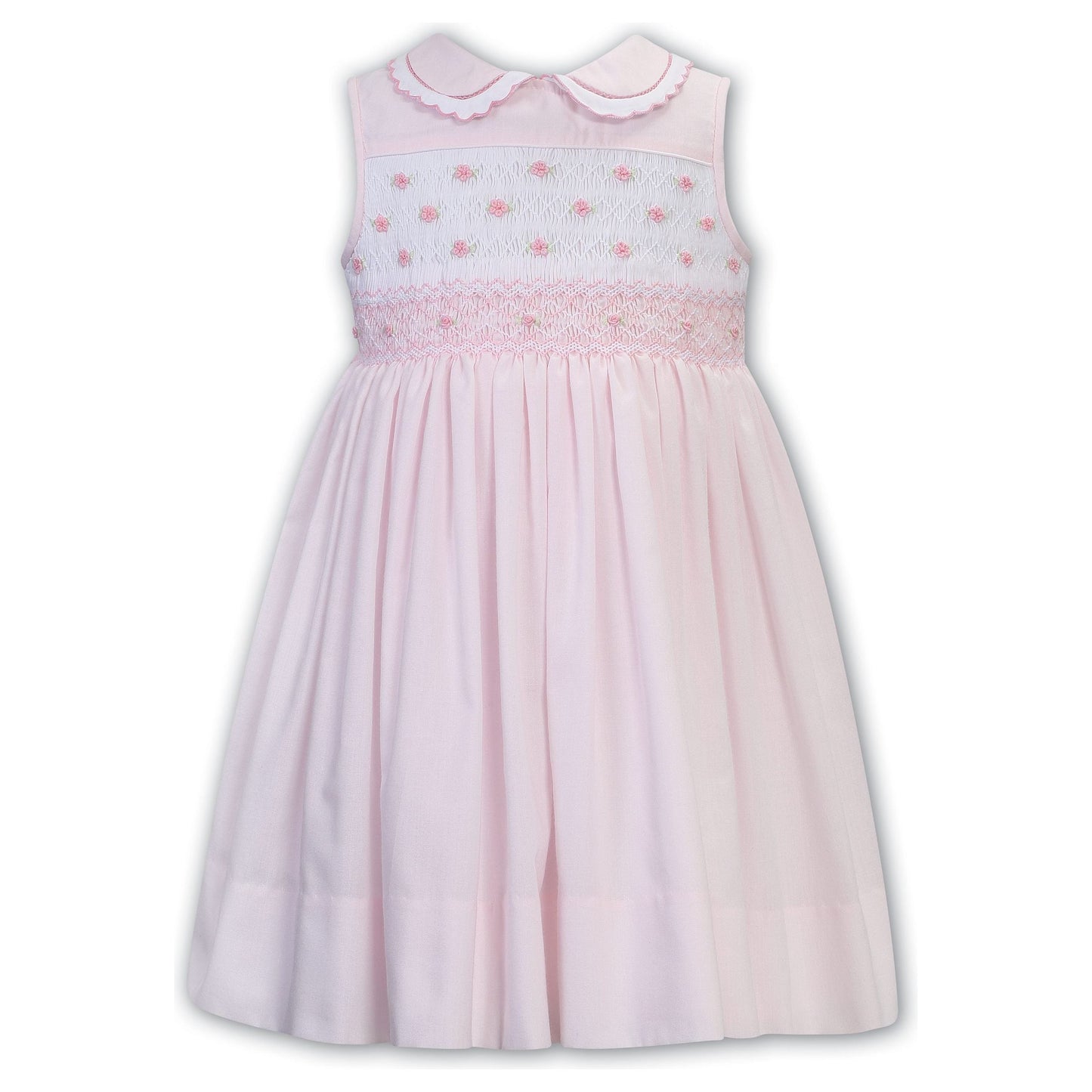 Pink/White Smocked Dress