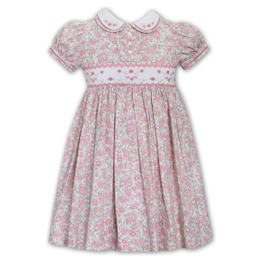 Floral Dress w/Hand Sm and Hand Emb