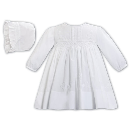 DRESS AND BONNET WHITE