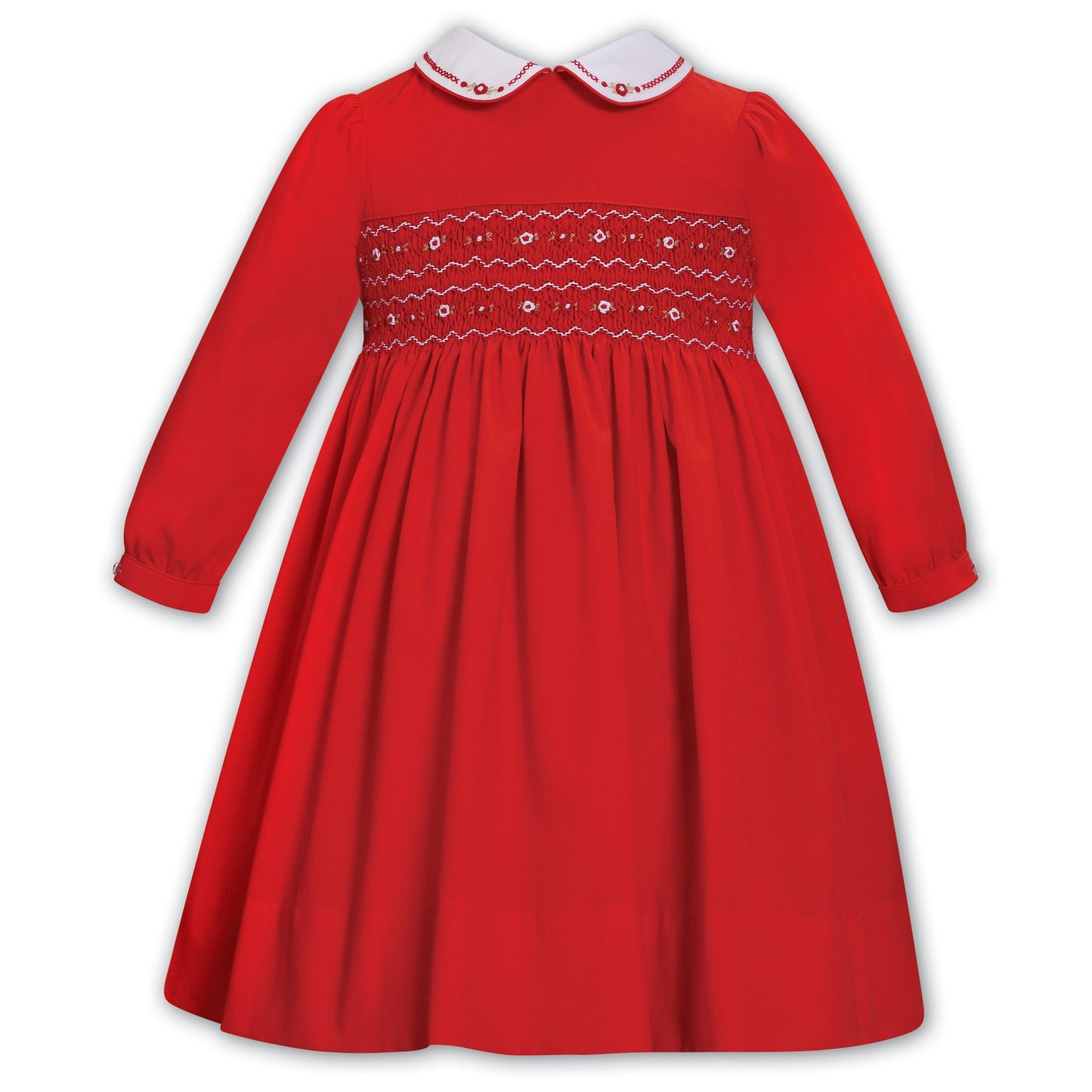 Red Dress || Hand Embroidered from England