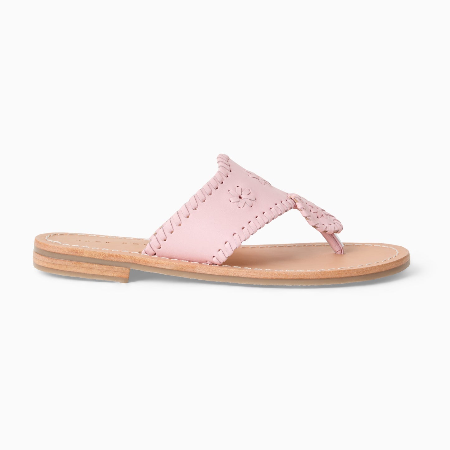Girls Jacks Flat Sandal - Nappa Chalk Pink