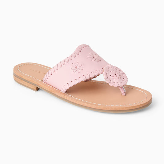 Girls Jacks Flat Sandal - Nappa Chalk Pink