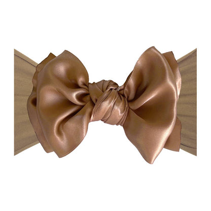 Baby Bling® Satin FAB® soft nylon headband with satin bow