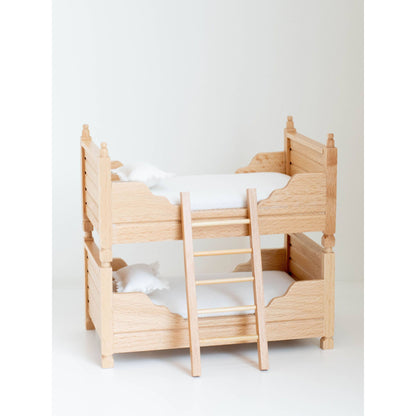 Dollhouse Edin Convertible Twin Bunk Beds | Natural Wood