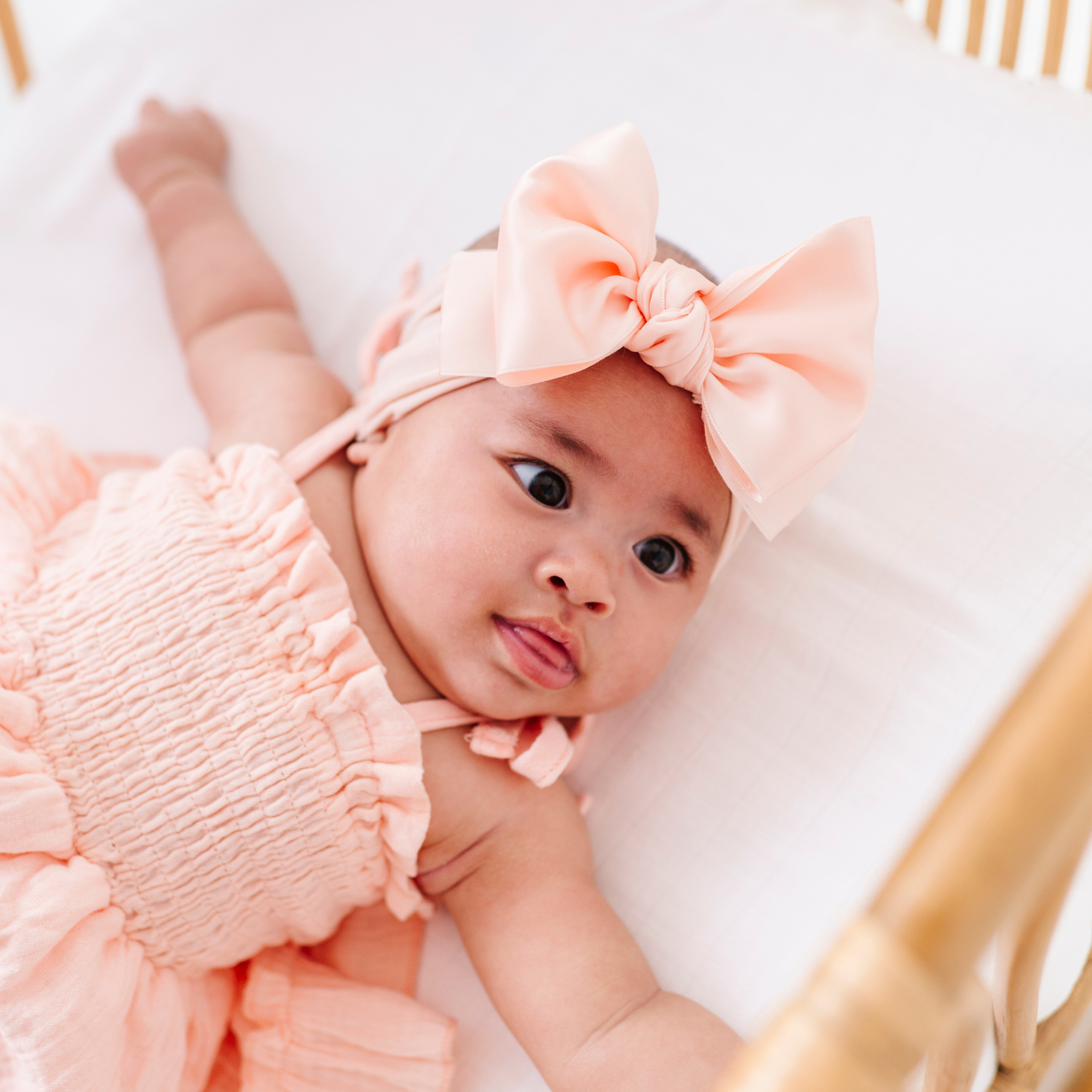 Baby Bling® Satin FAB® soft nylon headband with satin bow