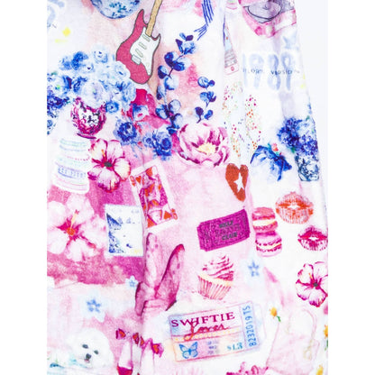 Girls Plush Lounge Shorts - Pop Princess