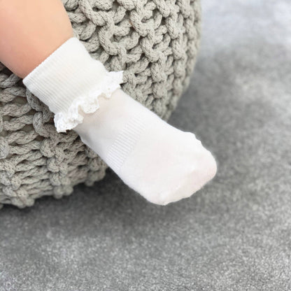 Frilly Non-Slip Stay-On Baby and Toddler Socks