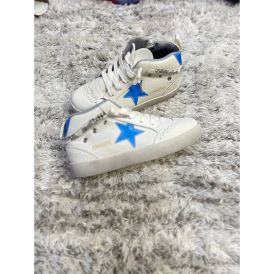 White With holographic Blue Star- Kids