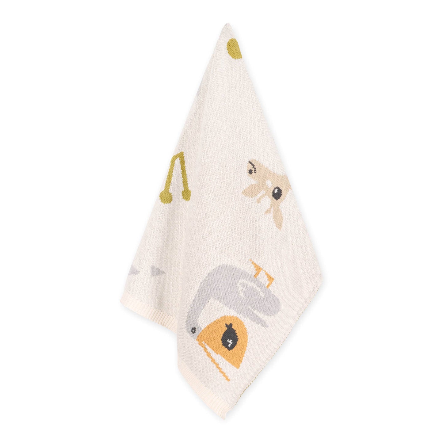 Jungle Friends - Jacquard Sweater Knit Baby Blankets