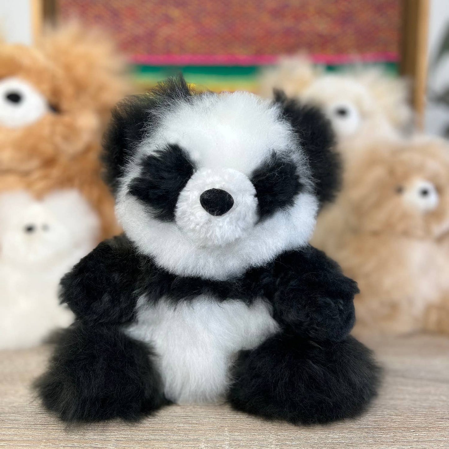 NEW! Alpaca Stuffed Animal - Panda - 9"