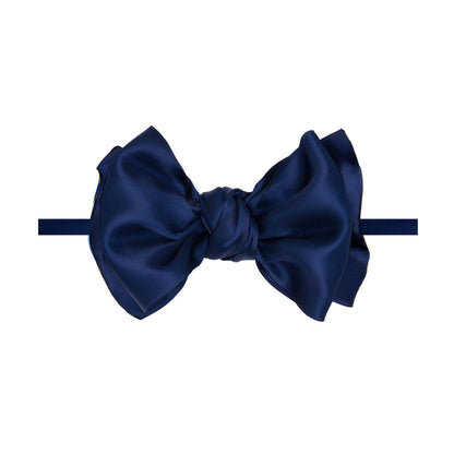 Baby Bling® Satin FAB® Skinny nylon headband with satin bow