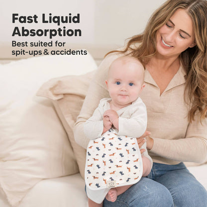 KeaBabies 5-Pack Urban Burp Cloths