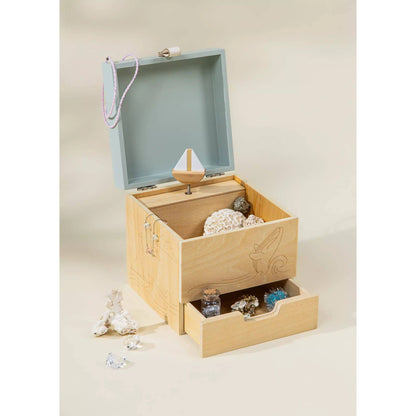 Wooden Musical Souvenir Box - Ocean