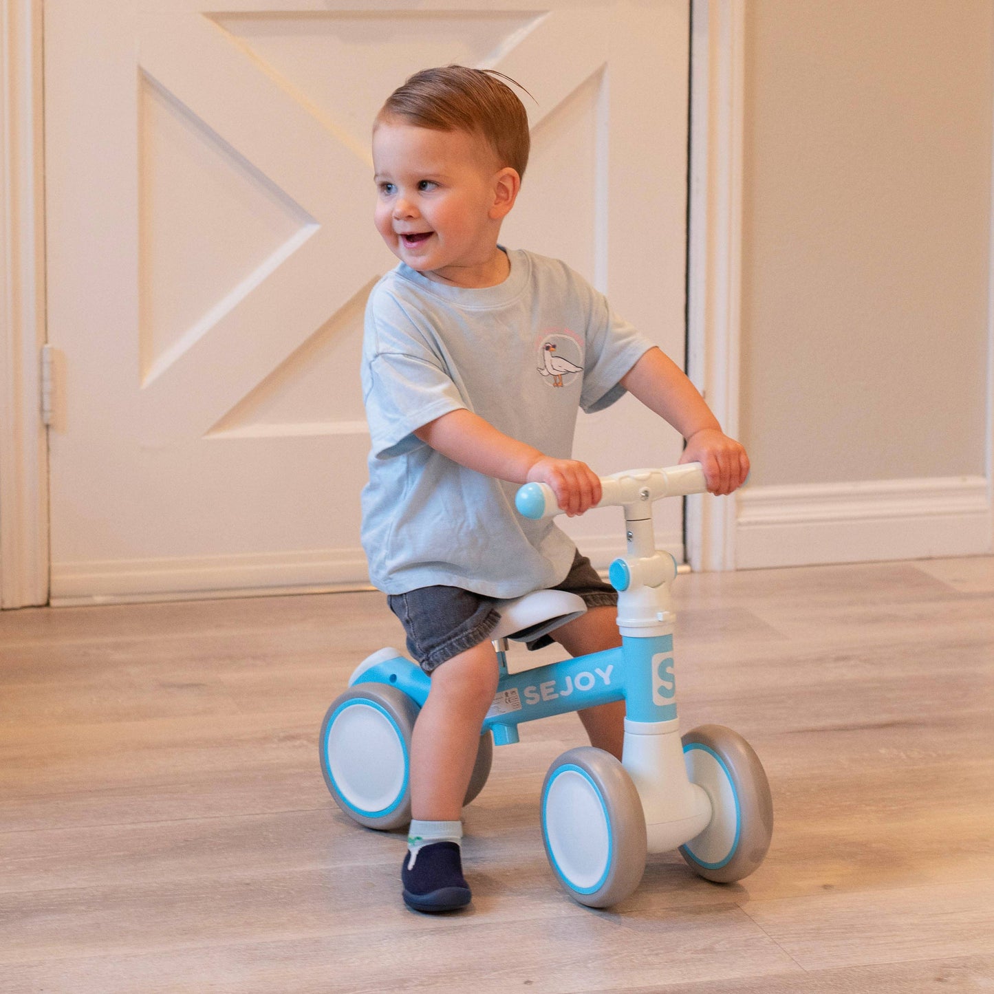 Komuello first walker baby sock shoes - Navy Dash