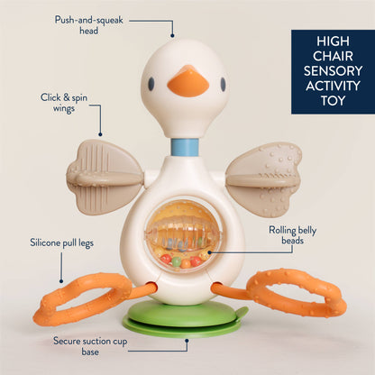 *NEW* Itzy Twist & Bop™ - High Chair Sensory Toy Goose