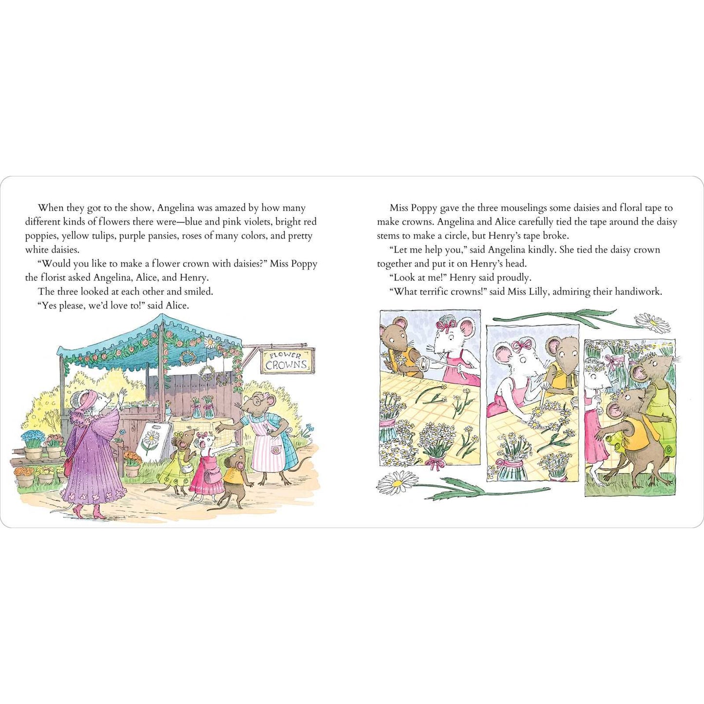 Angelina Ballerina and the Flower Show by Katharine Holabird