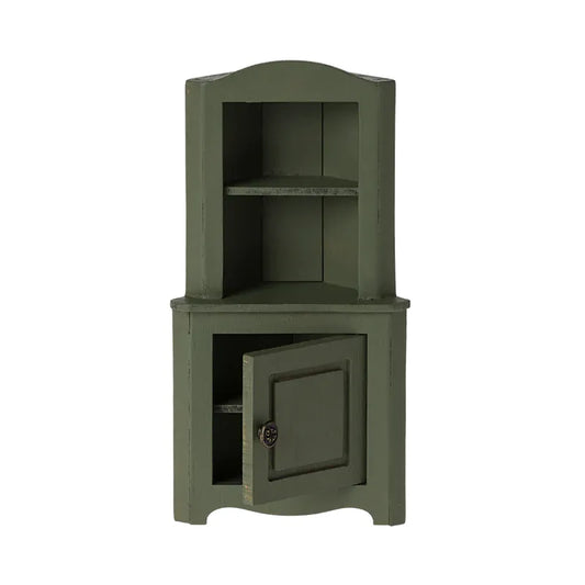 Corner Cabinet, Mouse- Dark green