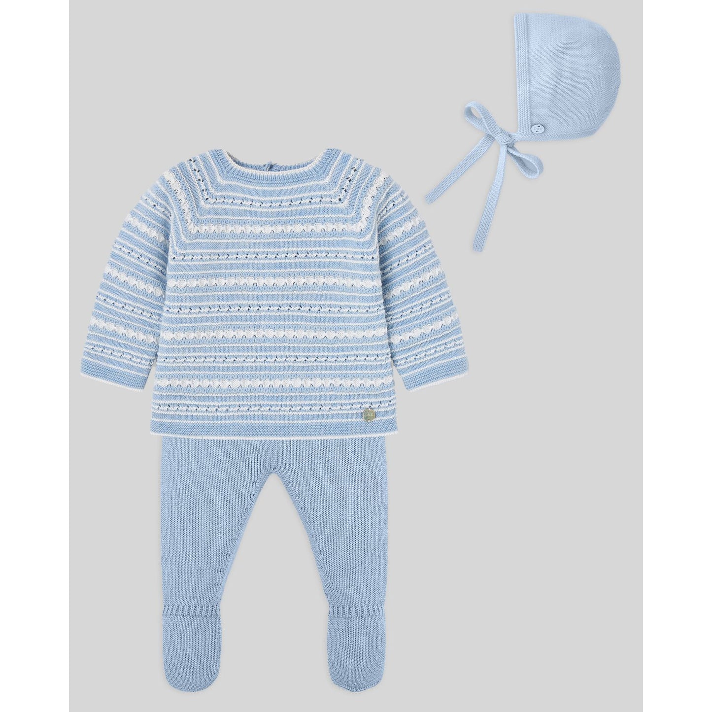 Infant Sweater Set Hat/Footed Pant/Top