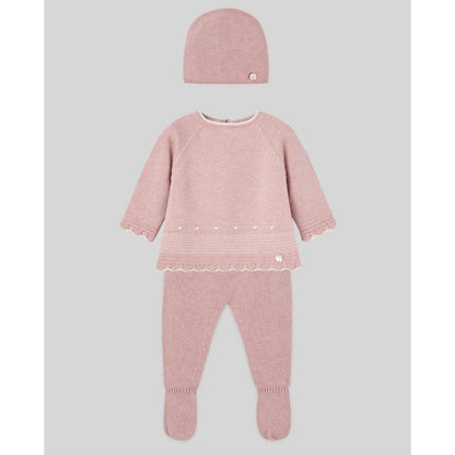 Infant Sweater Set Hat/Footed Pant/Top