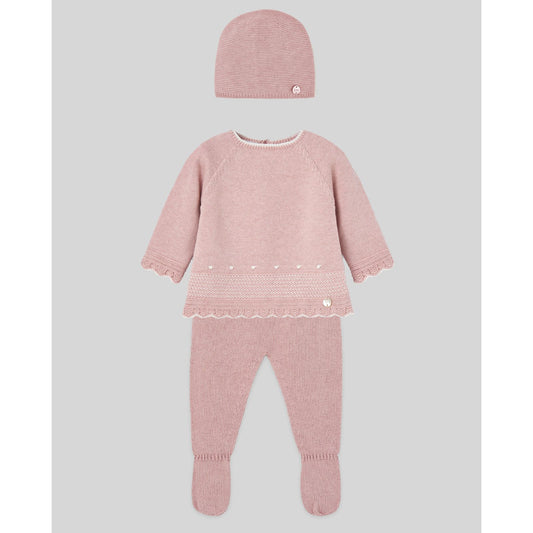 Infant Sweater Set Hat/Footed Pant/Top