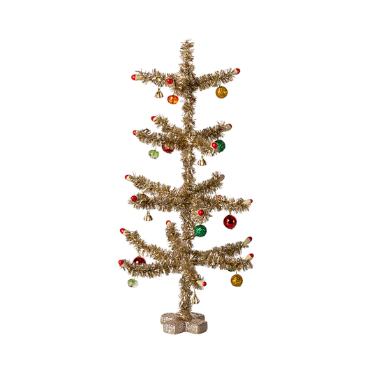 Christmas tree, Gold - Red and green decoration