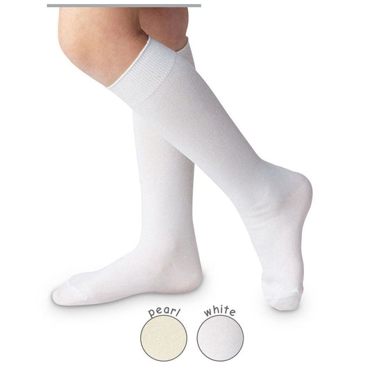Jefferies Socks Classic White Nylon Knee High Socks