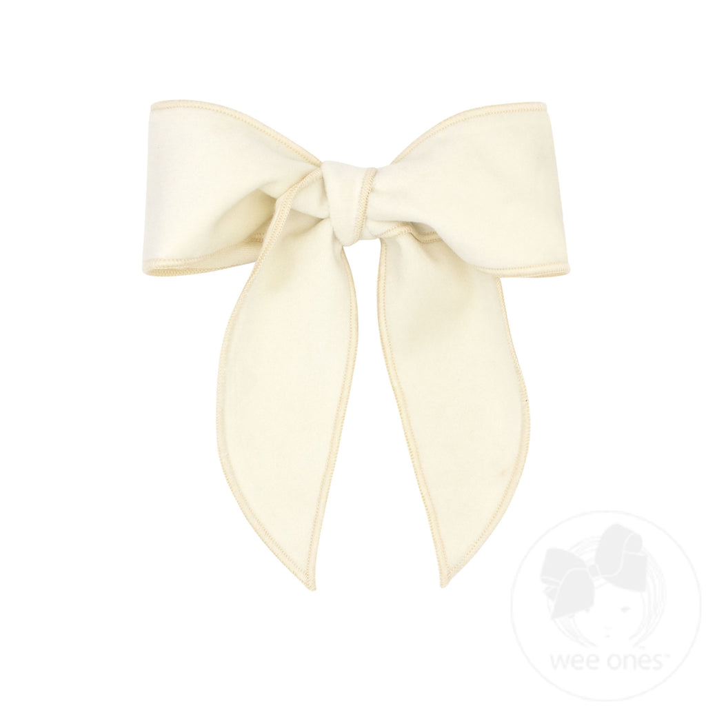 MED VELVET FABRIC BOW