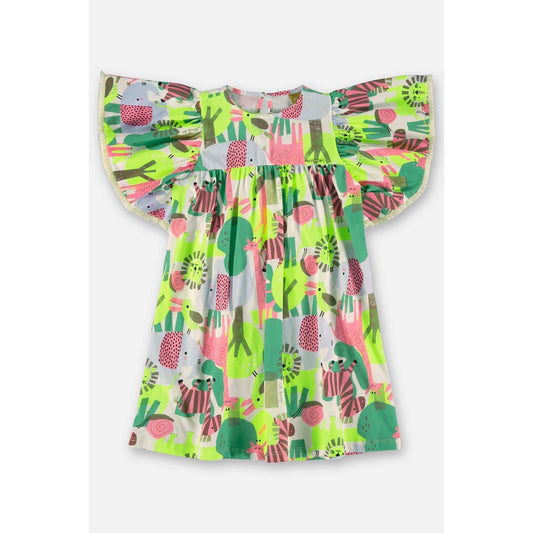 Happy Safari Dress in Half Knit