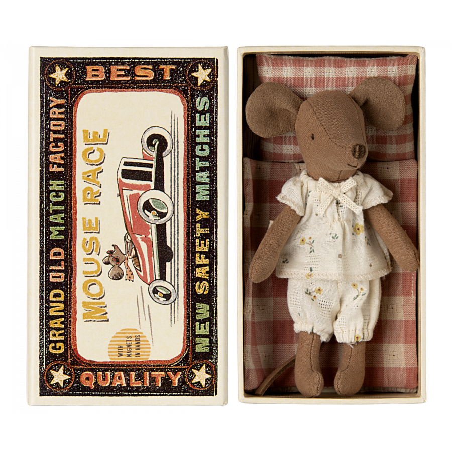 Big sister mouse in matchbox