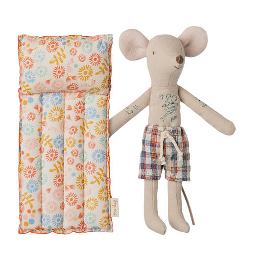 Beach mouse with air mattress, Dad - Flower