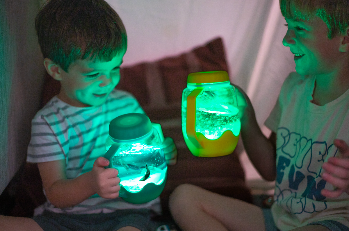 Blue Sensory Play Jar 