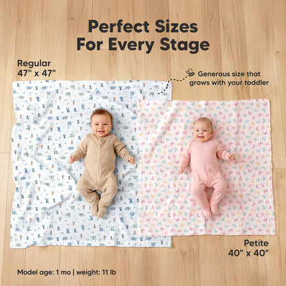 3-Pack Lyra Muslin Swaddle Blankets for Newborns, Boy, Girl