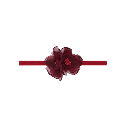 Baby Bling® Flower Skinny soft nylon headband