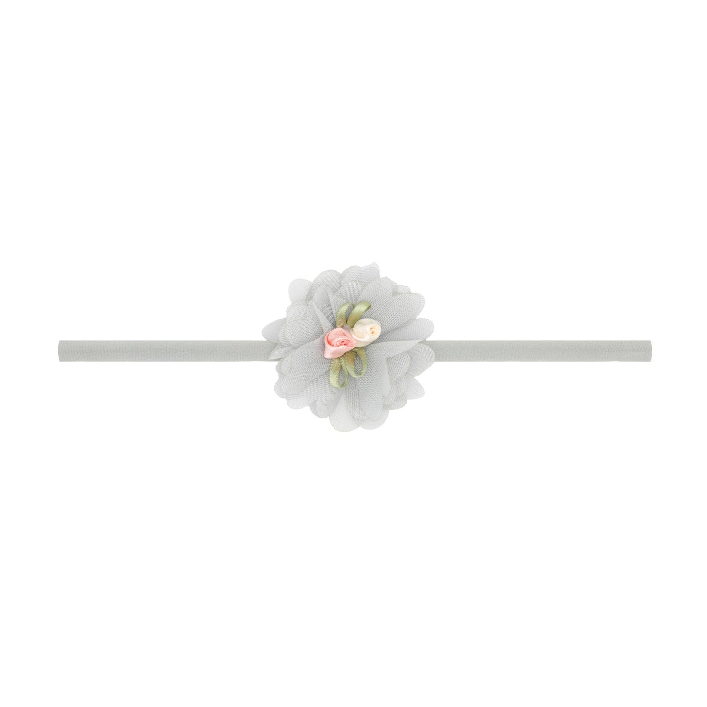 Baby Bling® Flower Skinny soft nylon headband