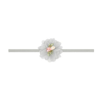 Baby Bling® Flower Skinny soft nylon headband