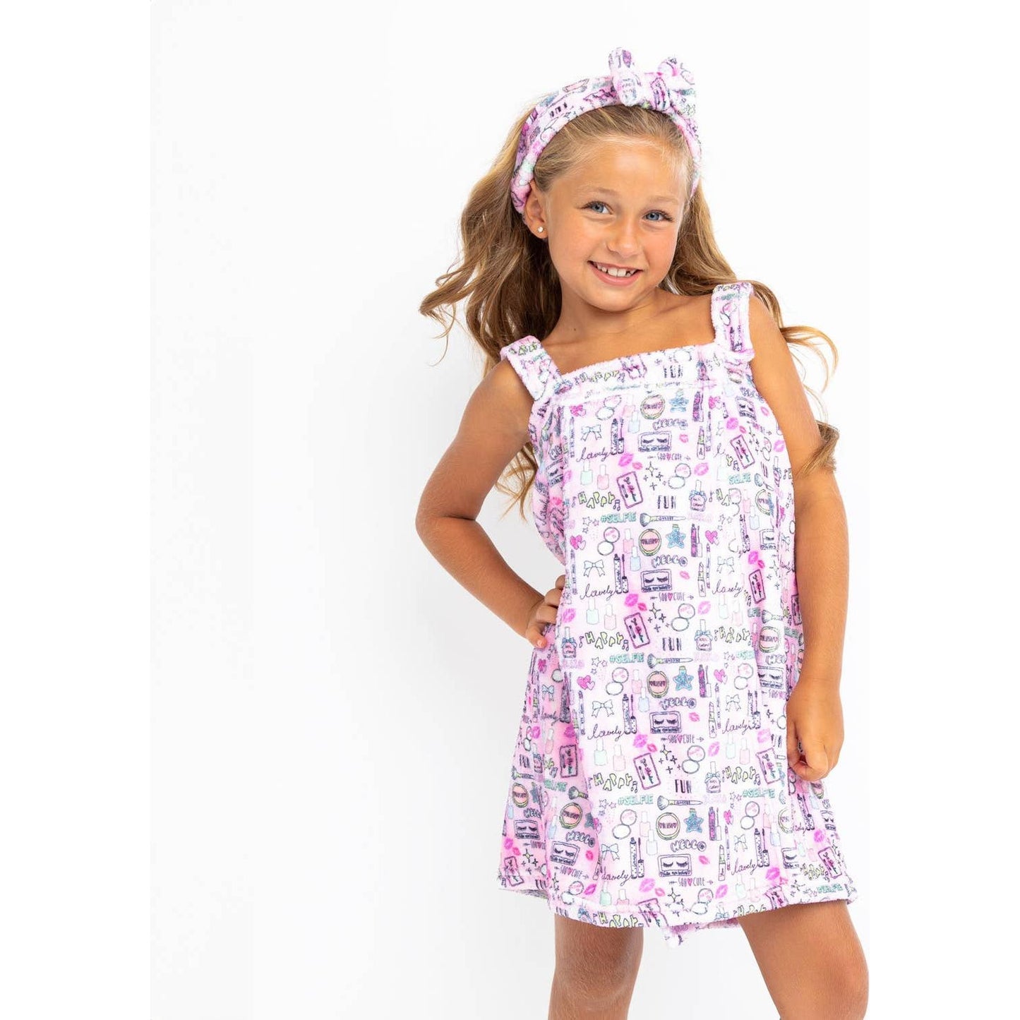 Girls Plush Spa Headband - Makeup