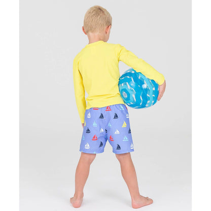 Boys Banana Long Sleeve Rash Guard