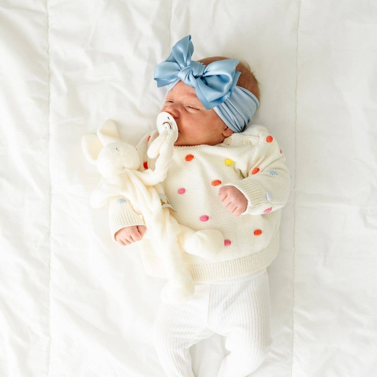 Baby Bling® Satin FAB® soft nylon headband with satin bow