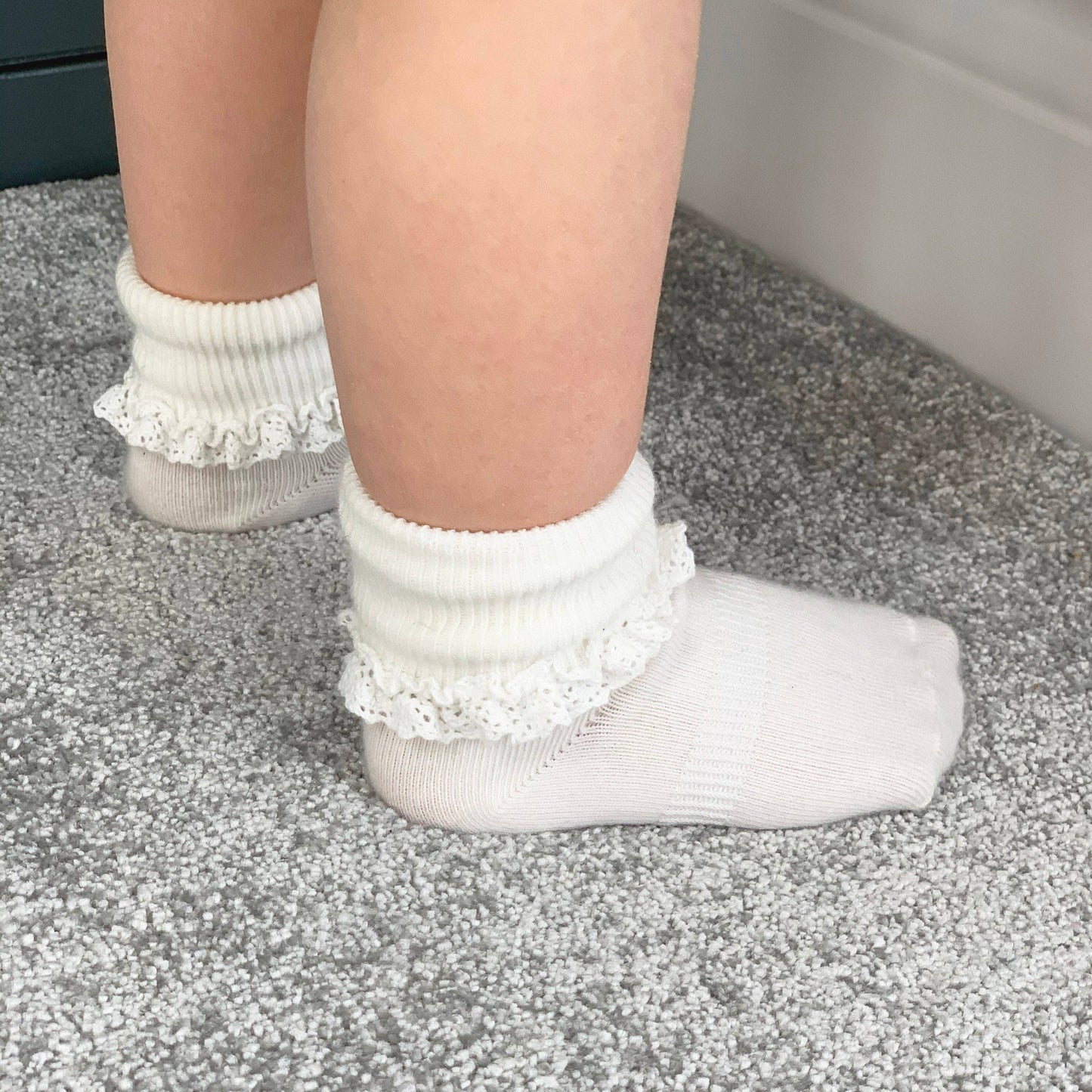 Frilly Non-Slip Stay-On Baby and Toddler Socks