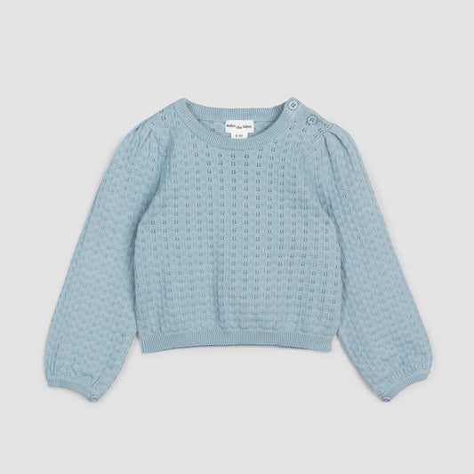 Light Azul Girls' Sweater