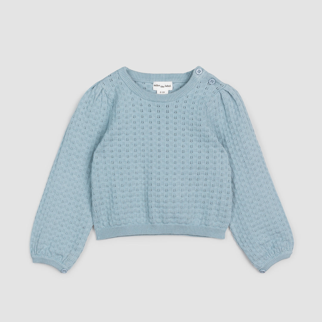 Light Azul Girls' Sweater