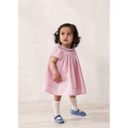 Dulla - Dress, Bonbon Pink Stripes