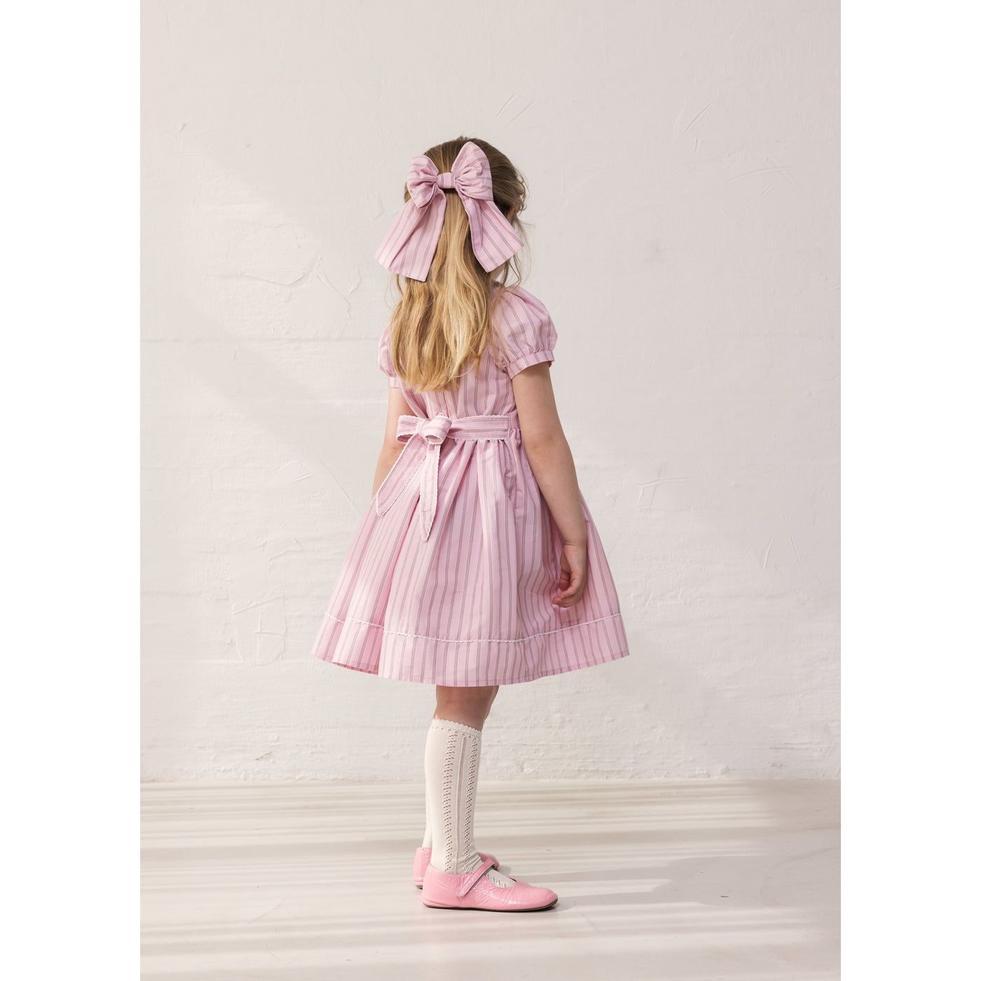 Alina L - Hair clip, Bonbon Pink Stripes