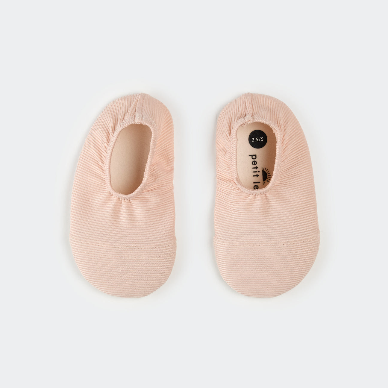 Rose Ribbed Swim Slippers