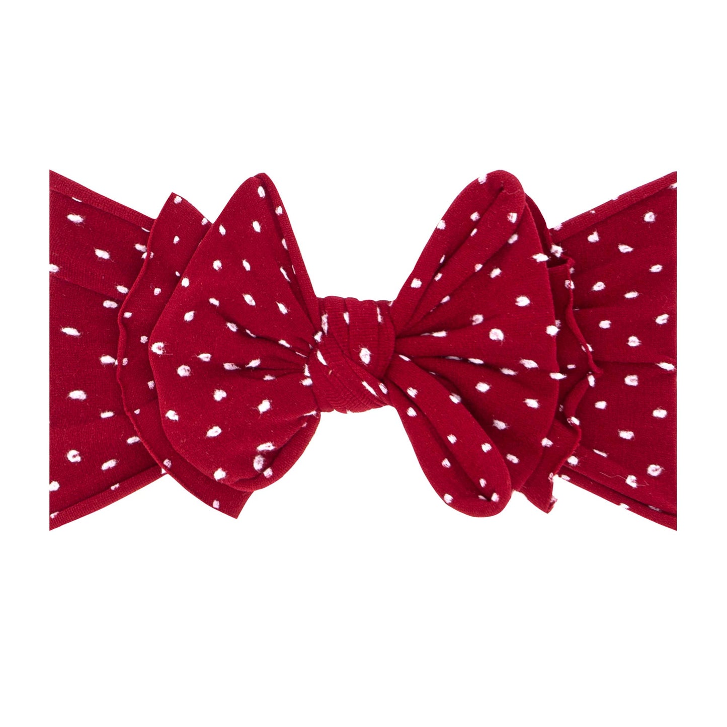 Baby Bling® Shabby Dot FAB-BOW-LOUS® soft nylon bow headband