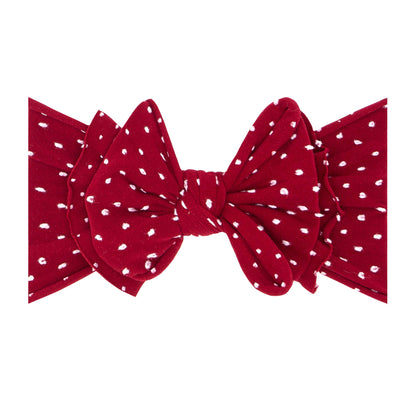 Baby Bling® Shabby Dot FAB-BOW-LOUS® soft nylon bow headband