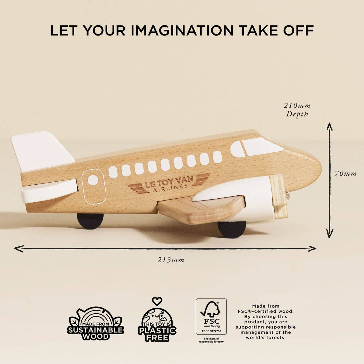 Wooden Toy Plane